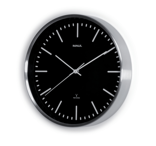 MAUL Draadloze wandklok met streepaanduiding, met streepaanduiding, Ø 300 mm