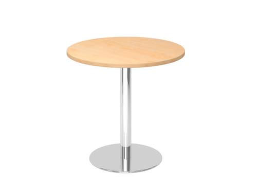 Vergadertafel, Ø 800 mm, plaat esdoorn