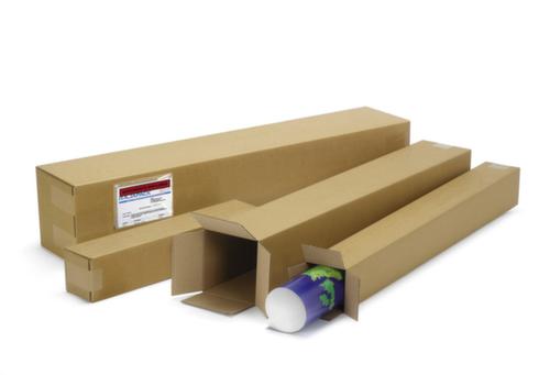 Lange vouwdoos 1-golf met opening aan kopzijde, enkelvoudige golf, 500 x 100 x 100 mm