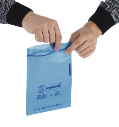 VCI-corrosiebeschermende zak met druksluiting, 100 µm, lengte x breedte 150 x 100 mm