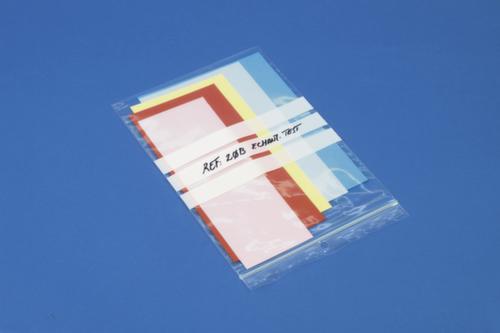 Gripzak met schrijflijnen, 50 µm, lengte x breedte 400 x 300 mm