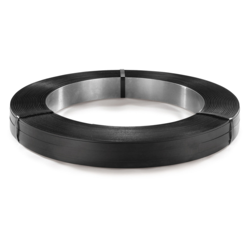 Stalen omsnoeringsband geblauwd, breedte 19 mm