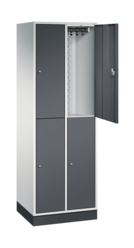 C+P Dubbele garderobekast Intro, vakbreedte 260 mm