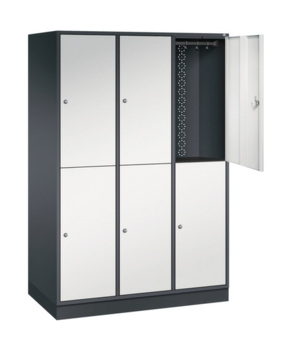 C+P Dubbele grootvolume garderobekast Intro, vakbreedte 360 mm