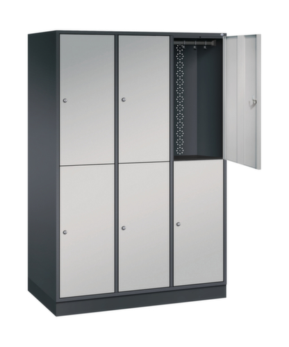 C+P Dubbele grootvolume garderobekast Intro, vakbreedte 360 mm