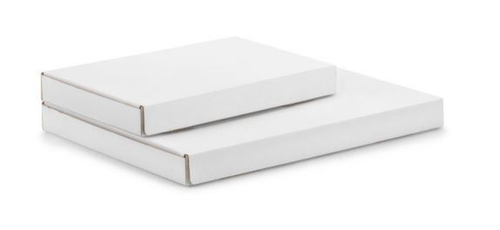 Platte verzenddoos met zelfklevende sluiting, enkelvoudige golf, 225 x 150 x 25 mm