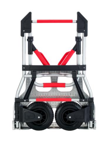 RuXXac in-/uitklapbare aluminium zakkensteekwagen Jumbo, draagvermogen 250 kg, polyurethaan banden