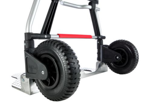 RuXXac in-/uitklapbare aluminium zakkensteekwagen Jumbo, draagvermogen 250 kg, polyurethaan banden