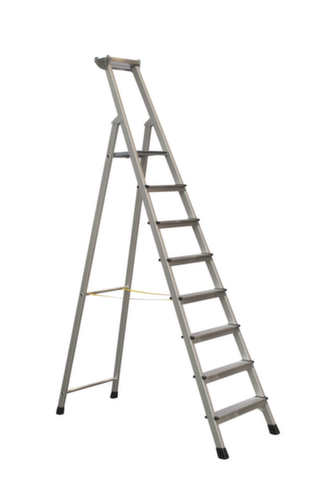 ZARGES Ladder XLstep S eenzijdig te betreden, 8 trede(n) met traanplaatprofiel