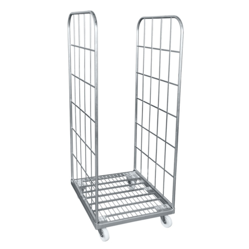 Rolcontainer met stalen platform, draagvermogen 500 kg, lengte x breedte 800 x 710 mm