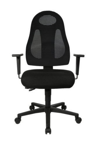 Topstar Bureaustoel Free Art, rugleuning met netbekleding, zwart