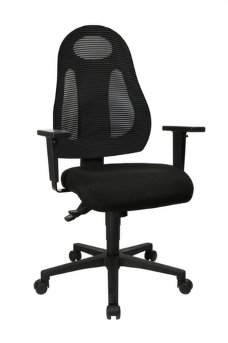 Topstar Bureaustoel Free Art, rugleuning met netbekleding, zwart