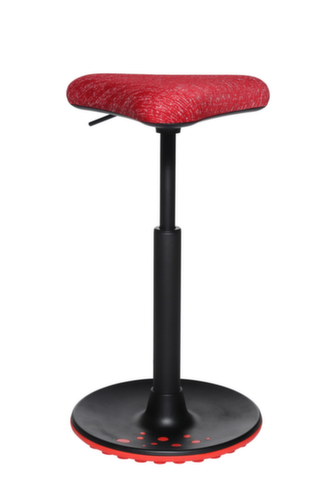 Topstar Zit-/stahulp Sitness H1 met driehoekige zitting, zithoogte 570 - 770 mm, zitting rood