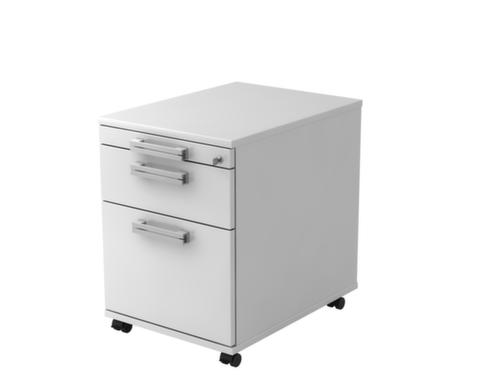 Rolcontainer Up and Down met HR uittrekbaar, 1 lade(n), wit/wit