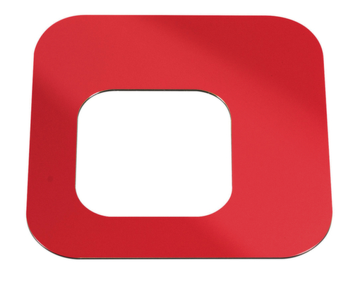 Oplegdeksel PURE voor afvalbak, rood