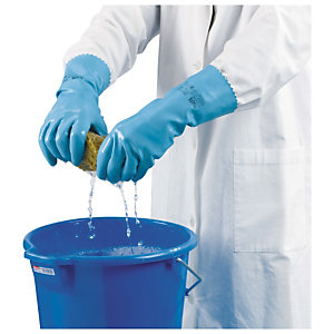 Chemicaliënbestendige handschoenen Jersette, latex, maat 8 - 8,5