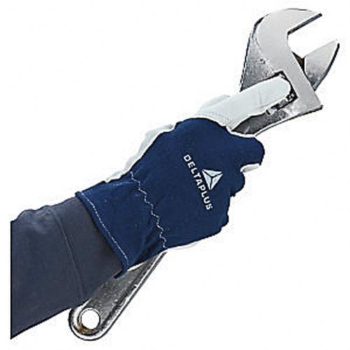 Werkhandschoenen, jersey/geitenleer, maat 9