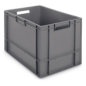 Euronorm-stapelbak ongeacht het merk te combineren, grijs, inhoud 76 l