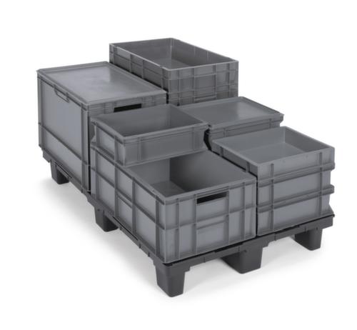Euronorm-stapelbak ongeacht het merk te combineren, grijs, inhoud 47 l