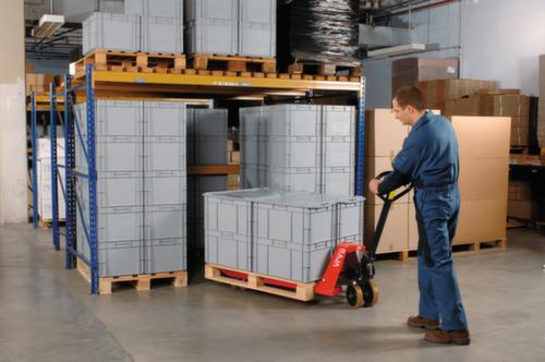 Euronorm-stapelbak ongeacht het merk te combineren, grijs, inhoud 76 l