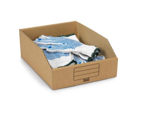 Kartonnen stellingbak, diepte 323 mm, bruin