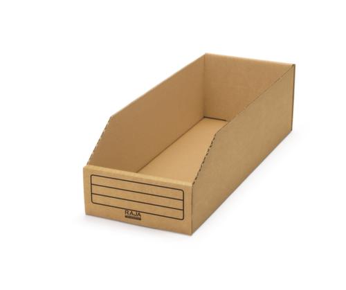Kartonnen stellingbak, diepte 401 mm, bruin