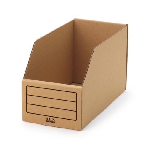 Kartonnen stellingbak, diepte 305 mm, bruin