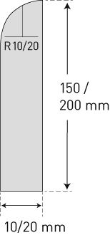 Moravia Muurbescherming MORION, hoogte x lengte 150 x 2060 mm