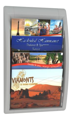 Paperflow Wandfolderhouder Quick Fit, 4 planken, onderstel grijs