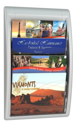 Paperflow Wandfolderhouder Quick Fit, 4 planken, onderstel aluminium-zilver