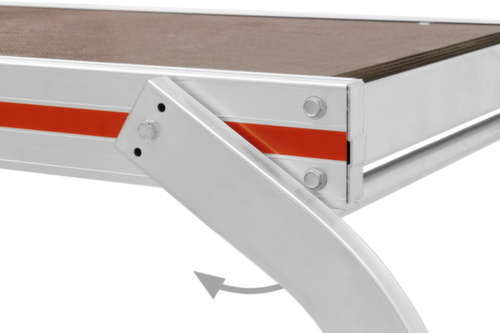 Hymer In-/uitklapbaar werkplatform, bordeshoogte 580 mm