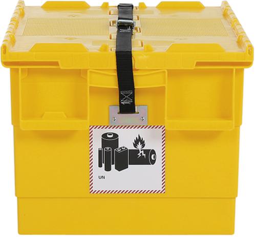 Lithium-ionen opslagcontainer met brandwerend vulmateriaal, inhoud 55 l