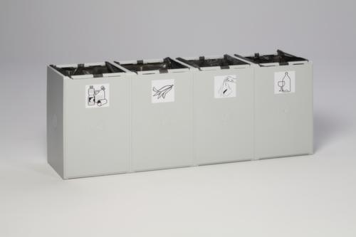 VAR Afvalverzamelbox, 4 x 60 l