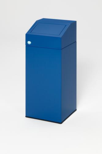 Afvalverzamelbak inclusief sticker, 45 l, RAL5010 gentiaanblauw, deksel blauw