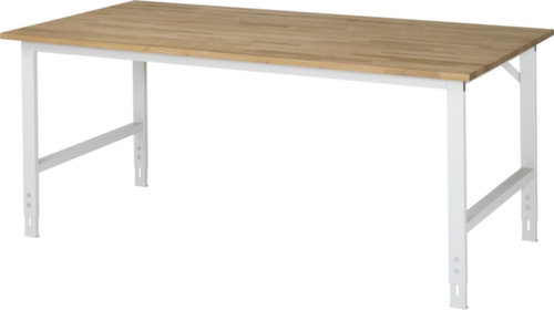 RAU In hoogte verstelbare werkbank Tom, RAL7035 lichtgrijs