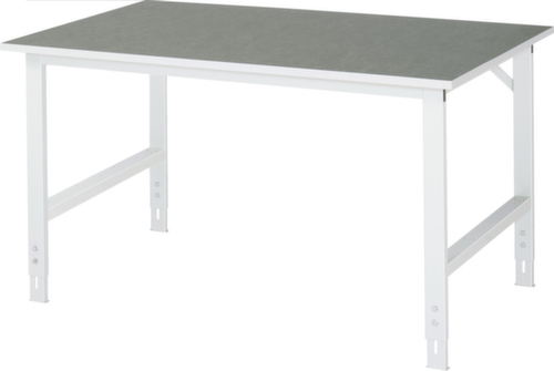 RAU In hoogte verstelbare werkbank Tom, RAL7035 lichtgrijs