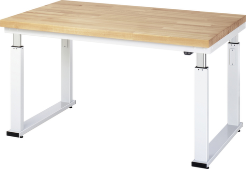 RAU Elektrisch in hoogte verstelbare werkbank adlatus 600, RAL7035 lichtgrijs