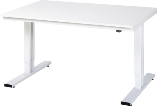 RAU Elektrisch in hoogte verstelbare werkbank adlatus 300, RAL7035 lichtgrijs