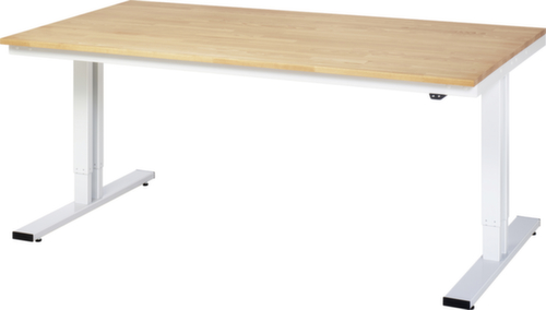 RAU Elektrisch in hoogte verstelbare werkbank adlatus 300, RAL7035 lichtgrijs