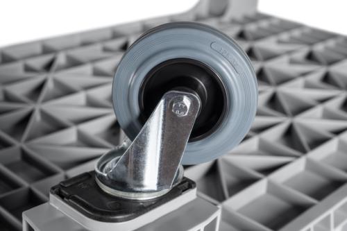 Grote container, inhoud 535 l, grijs, 4 zwenkwielen