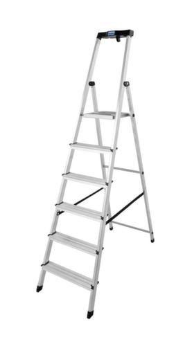 Krause Universele trapladder, 6 trede(n) met traanplaatprofiel