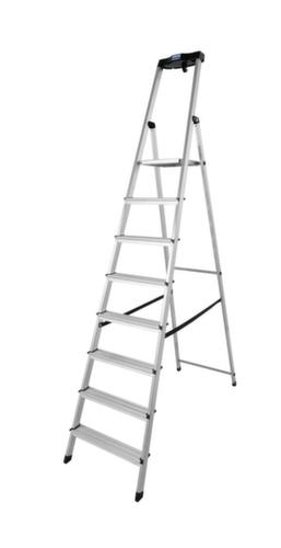 Krause Universele trapladder, 8 trede(n) met traanplaatprofiel