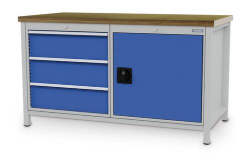 Bedrunka + Hirth Werkbank frame in veel kleuren en blad in verschillende soorten verkrijgbaar