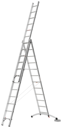 Hymer Multifunctionele ladder met Smart-Base®-traverse, 3 x 12 sporten met antislipprofiel