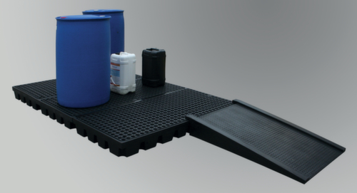 Lacont PE-opvangbak met geperforeerde plaat