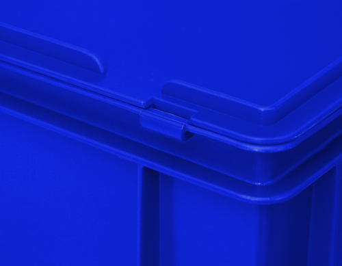 Euronorm-koffer, blauw, HxLxB 185x400x300 mm