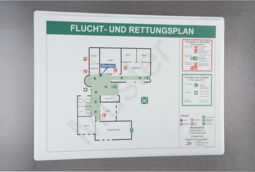 EICHNER Insteekhoes, DIN A4, voor de bevestiging met magneet