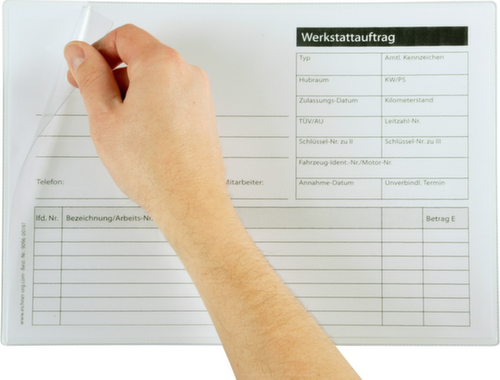 EICHNER Insteekhoes, DIN A4, voor de bevestiging met magneet