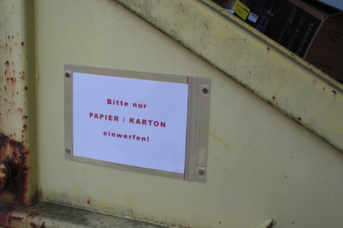 EICHNER Insteekhoes, DIN A4, voor de bevestiging met magneet