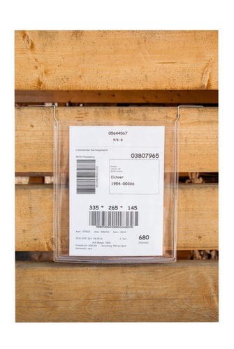 EICHNER Draadbeugel-insteekhoes, DIN A4, Voor inhangen